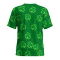 thumbnail image 4 of St Patricks Day Shirt Men Short Sleeve Round Neck Tops Irish Shamrock Green Graphic Tees Novelty 3D Print T-Shirt Summer Basic Shirts, 4 of 8