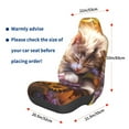 thumbnail image 3 of Wukai Cute Cat Sunflower Full Set Car Seat Covers with Soft Padding Universal Auto Front Seats Protector and Cushion Mat, 3 of 5