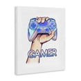 thumbnail image 2 of Stupell Industries Contemporary Holding Gleaming Video Game Controller Gamer Text Canvas Art, 24 x 30, by Ziwei Li, 2 of 7