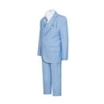 thumbnail image 2 of Boys Premium Light Blue-Sky Blue-Baby Blue 8 Piece Suit Set, 2 of 10