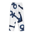 thumbnail image 5 of Kll Womens Navy Blue Anchor Print Pajama Pants Soft Pajama Bottoms For Women Cozy Lounge Pants, 5 of 9