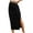 Black, variant on Rvkxad Women's Skirts Sexy Ruched Bodycon Midi Skirt High Waist Elasticity Tight Casual Club Pencil Skirt Black