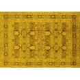 thumbnail image 1 of Ahgly Company Machine Washable Indoor Rectangle Oriental Yellow Traditional Area Rugs, 5' x 7', 1 of 4