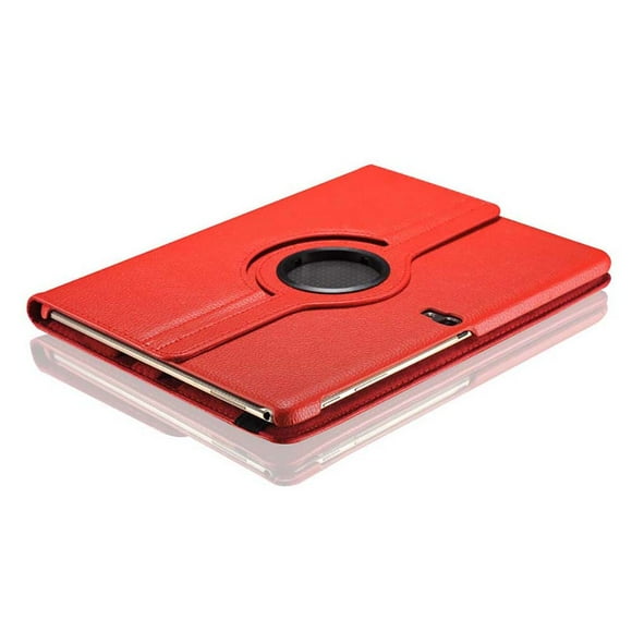 SM T800 T805c Étui à Rabat ultra Mince Intelligent avec Support pour Tablette Samsung Tab S 10.5, Support et Mise en Veille Automatique, Étui Magnétique pour Livre, Rouge