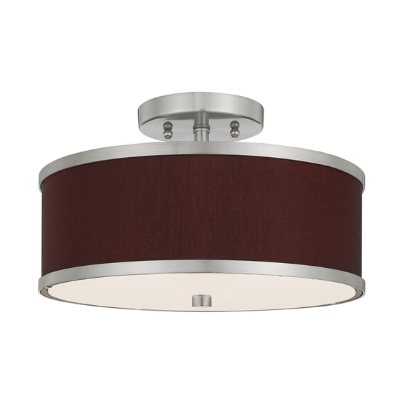 Livex Lighting - Park Ridge - 2 Light Semi-Flush Mount in Traditional Style - 13