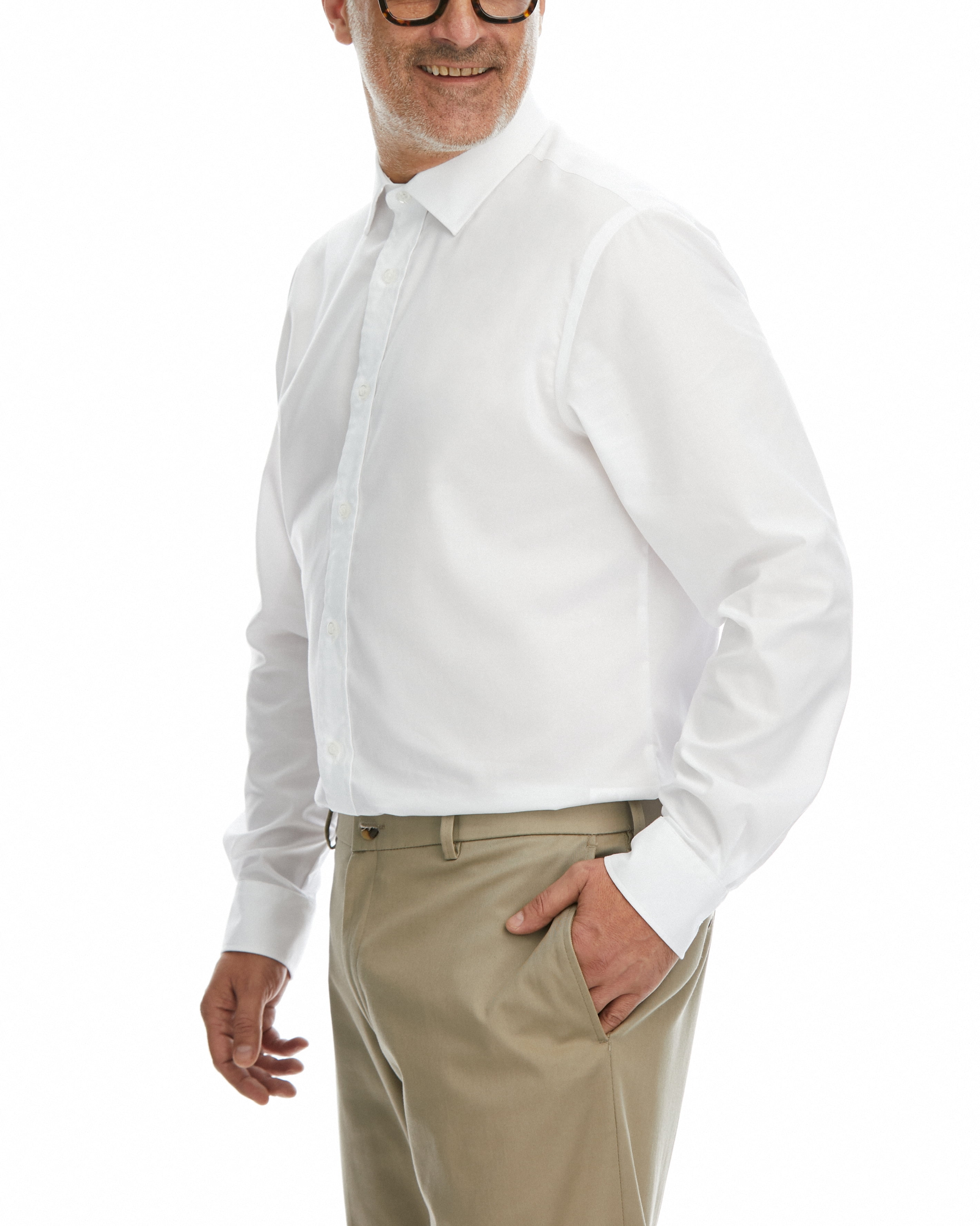 Haggar Premium Comfort Men's Classic Fit Button Up Dress Shirt