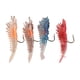 thumbnail image 5 of 4 Uds. De Señuelos Blandos Para Pesca, Señuelos Fluorescentes Para Pesca De Agua Salada, Señuelos De Calamar, 5 of 9