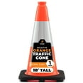 thumbnail image 2 of Xpose Safety 18 Inch Orange Traffic Cones with 6" Collar - Multipurpose PVC Plastic Safety Cone for Parking, Soccer, Caution, Kids and Construction 1 Pack, 2 of 8