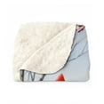 thumbnail image 2 of Hello Winter Shetland Sheepdog Football Snowman Welcome Snowy Morning Cozy Sherpa Blanket Sheltie Dog Lover Gifts Warm Soft Throw Blanket - 01012, 2 of 5
