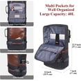 thumbnail image 5 of WITZMAN Large Travel Backpack for Men Canvas Rucksack Carry on Luggage Duffel Bag (A2021 Update Black), 5 of 10
