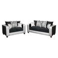 Flash Furniture Riverstone Implosion Velvet Loveseat and Sofa Set