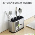 thumbnail image 1 of Porte-ustensiles en Acier Inoxydable pour Cuisine, Protection de Table, Tapis en Liège Profond et Stable, 1 of 7