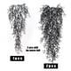 thumbnail image 3 of Toystoory 2 paquetes/lote de plantas colgantes versátiles para la belleza de todas las estaciones fácil de mantener y de bajo costo de larga Plantas Artificiales blanco y negro 2, 3 of 6
