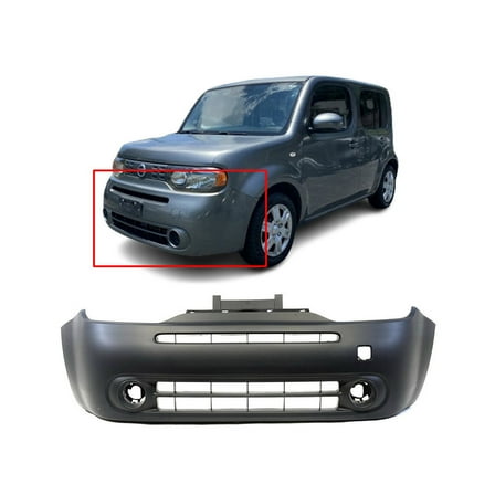 DCP Front Bumper Cover For 2009-2014 Nissan Cube Primed FBM221FC0H NI1000269