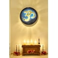 thumbnail image 6 of 1. Handcrafted OM Wall Art with LED Backlight – Spiritual Home Decor, 6 of 7