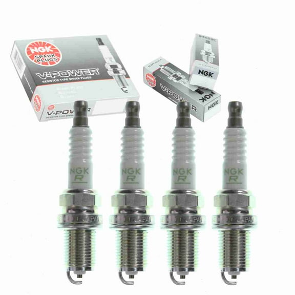 4 pc NGK V-Power Spark Plugs compatible with Scion xB 2.4L L4 2008-2012