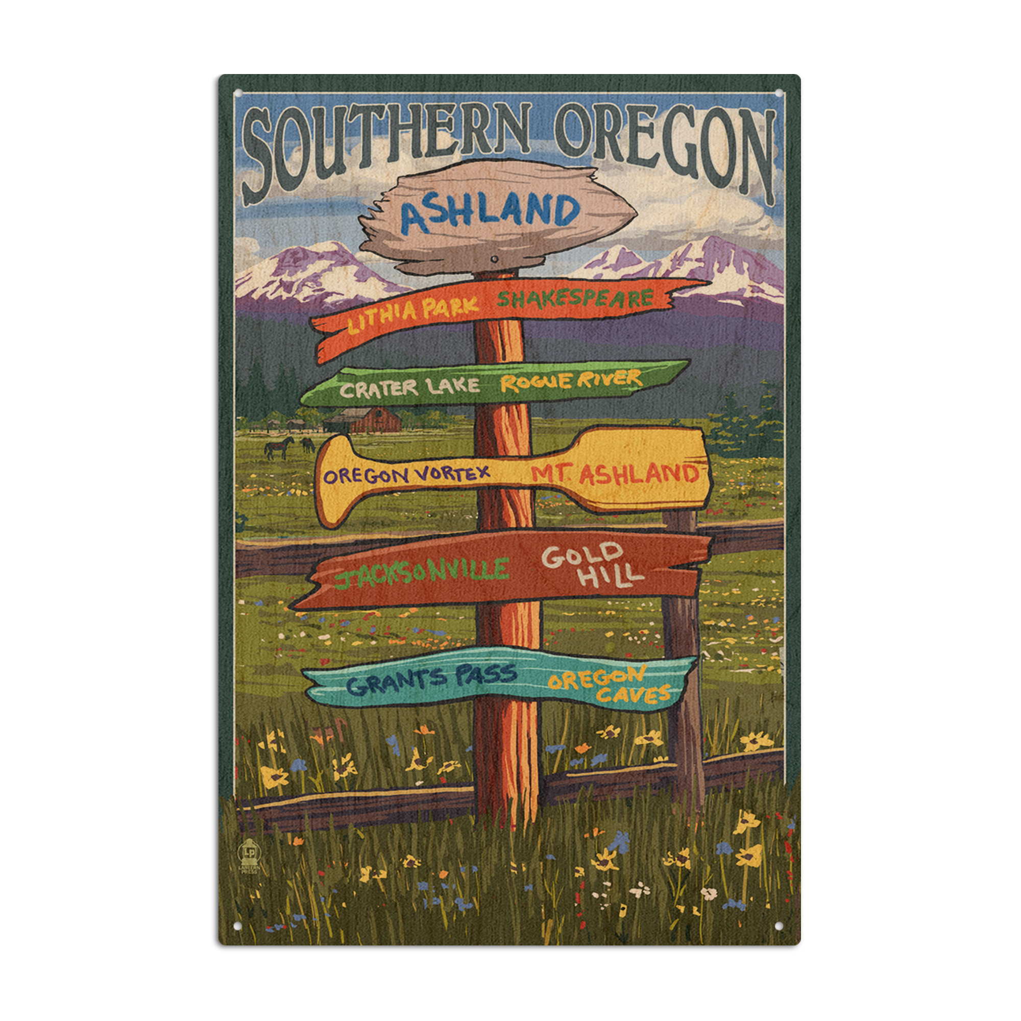 Ashlen Sign Ashland, Oregon, Destinations Sign Birch Wood Wall Sign (6x9 Rustic ...