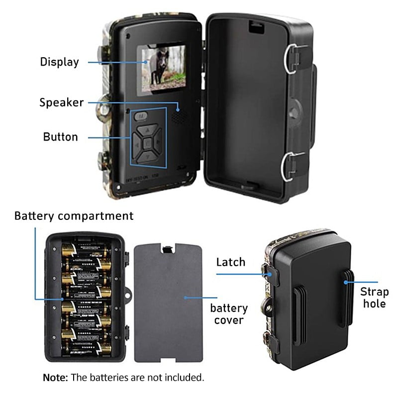 12MP 1080P Wildlife Trail Camera for Hunting