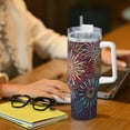 thumbnail image 6 of Bingfone Fireworks2 for 40 Oz Stainless Steel Travel Mug Double Wall Water Coffee Cup for Home,Office, Outdoor Works Great for Ice Drinks and Hot Beverage, 6 of 8