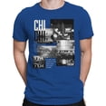 thumbnail image 2 of Chicago Cityscape Neighborhood Men's Royal Blue T-shirt, 2 of 3