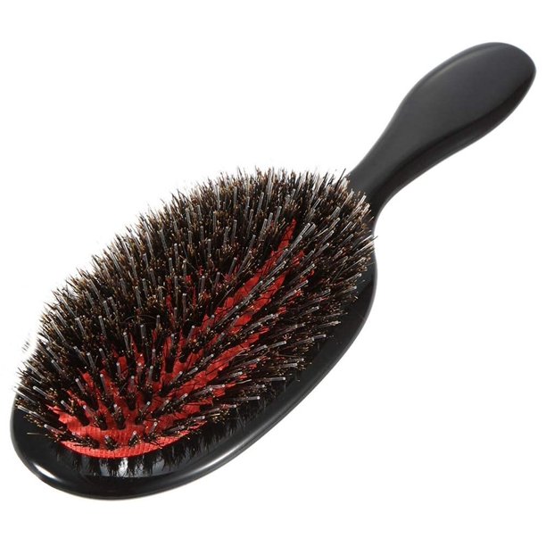 Cepillo para el cabello con cerdas de jabalí, cepillo para desenredar, para cabello rizado, fino, ondulado, natural, enredado, cepillo para peinar anti-frizz, peine para mujeres y hombres, cepillo aco
