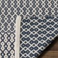thumbnail image 4 of SAFAVIEH Montauk Nazca Geometric Cotton Runner Rug, Ivory/Navy, 2'3" x 10', 4 of 6
