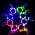thumbnail image 4 of 10 luces LED de hadas para Navidad, Año Nuevo, cadena de luces de alambre de cobre para bodas, guirnaldas, fiestas, cortina de luces de 1 m, 2 m, 3 m y 5 m, 4 of 5