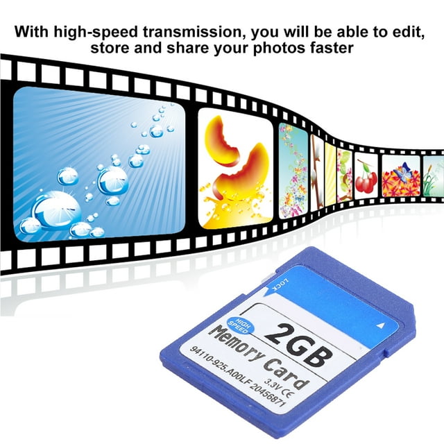 High Speed Memory Card for Elite Pro Camera Store Thousands of Photos, Music and FilesSuitable for MP3, MP4, Camera, SLR, Game Machine Plastic, As Pictures Shown, Optional Capacity