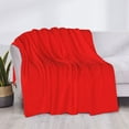 thumbnail image 3 of Uemuo Red Printed Throw Blanket for Couch, Fluffy Fuzzy Blankets for Bed, Sofa, Cozy Flannel Faux Fur Blanket-50"x40", 3 of 6