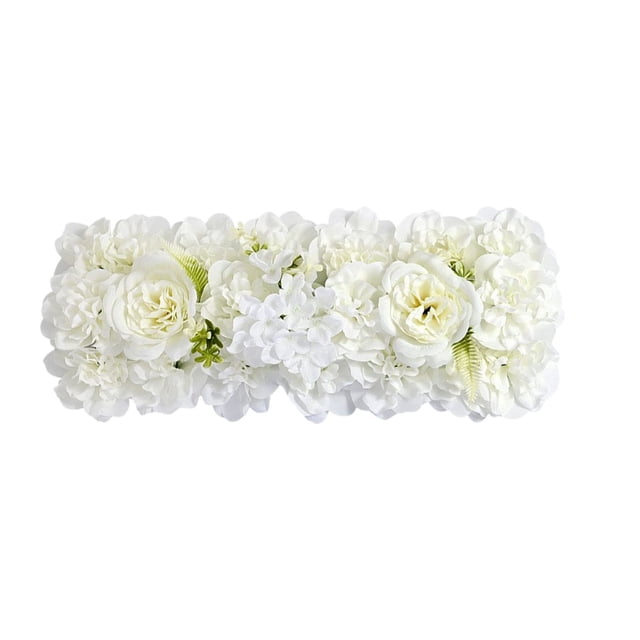 Artificial Flower Art Artificial Flower Panels Silk Flower Background Wedding Arch Background 3D Artificial Flowers Rose Panel Flower Wall Mat Rose Flower Panel