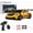 Q1/Yellow - D43-01, variant on D43 1:43 Scale RC Drift Car with Adjustable Gyro, 2.4G Full Proportional 4WD Alloy Drift Racing Car with LED Lights, EPS Steering System & Silent Bearings for Hobbyist - RTR