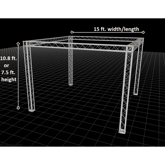 10.8x15ft Exhibition Module Tradeshow Booth Box square Aluminum TRUSS SYSTEM