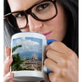 thumbnail image 2 of 3drose, Florence from the Bardini Garden, Tuscany, Italy - Eu16 Nto0321 - Nico Tondini, 15oz Two-tone Blue Mug, 2 of 6