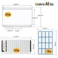 thumbnail image 4 of ziyahi 6 Rings A6 Notebook Binder Loose Leaf Folder Budgeting Expense Saving Clear, 4 of 5
