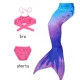 thumbnail image 5 of Traje de baño de sirena para niñas pequeñas, traje de baño de playa/piscina, vestido de princesa, Bikini, 5 of 5