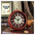 thumbnail image 4 of Vintage Retro Analog Alarm Clock, Super Silent Non Ticking Small Clock, Battery Operated, Simply Design, for Living Room, Bedroom, Bedside, Desk, 4 of 8