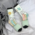thumbnail image 5 of Vsdgher Books Crew Socks for Men & Women, Breathable Casual Athletic Ankle Socks, 5 of 6
