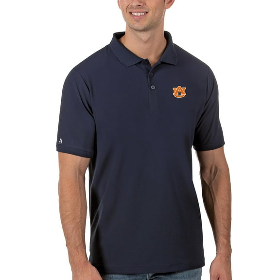 Men's Antigua Navy Auburn Tigers Legacy Pique Polo