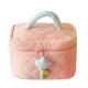 thumbnail image 2 of Neceser de gran capacidad para viajes y uso diario | Organizador de artículos de tocador resistente al agua con bolsillos con cremallera | Apto para maquillaje, artículos de tocador, pasaporte y, 2 of 5