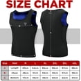 thumbnail image 6 of RDX Men's Sauna Vest Heat Trapping Sweat Waist Trainer - REACH OEKO TEX 100 Certified Body Shaper - Weight loss Trimmer Hot Corset Slimming Zipper Pullover - Gym Workout Fitness Tank Top, 6 of 6
