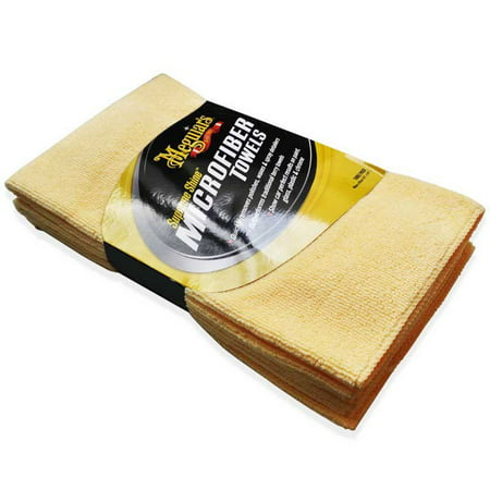 Meguiar's X2020 Supreme Shine Microfiber Cloths (Pack of 3), The easiest and fastest way to remove polishes, waxes, and spray detailers By (Best Way To Remove Chrome Plating)