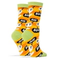 thumbnail image 2 of OoohYeah Womens Funny Ghost Crew Socks, Cotton Novelty Socks, Ghost's Night Out, Size 5-10, 2 of 2