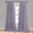 thumbnail image 5 of Ambesonne Abstract Curtains, Symmetric Triangles, Pair of 28"x63", Indigo Cream, 5 of 5