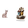thumbnail image 1 of Escultura De Gato Acrílica, Adorno De Mesa único, Figura Artesanal Para Decoración Navideña Del Hogar, Chimenea, Regalo DIY, 1 of 8