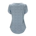 thumbnail image 4 of Tops for Women Trendy Long Sleeve Shirt Women Tight Fitting Athletic Shirts Small Tee Women's Tops Cape Cloak Sleeve round Neck Tunic Tunic Woman plus Size Workout Tee Shirts V Neck Workout Blue S, 4 of 4