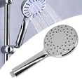 thumbnail image 3 of Handheld Rain Shower Head, High Pressure Handheld Shower Head 5 Settings  72 Nozzles Rust Resistant Silver Plated Finish Fade Resistant  for Hotels, 3 of 7