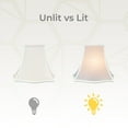 thumbnail image 3 of Royal Designs Fancy Square Bell Lamp Shade - White - 5 x 12 x 9.75, 3 of 3