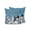 Blue, variant on Christmas Farmhouse Outdoor Throw Pillows with Inserts Set of 2, 12"x20" Winter Xmas Tree Red Truck Deer Snowflake Plaid Waterproof Patio Pillows for Chair Back Support, Sofa & Bench