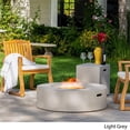 thumbnail image 6 of Afuera Living Circular Gas Fire Pit Table with Tank Holder in Light Gray, 6 of 30