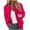 Hot Pink, variant on YOUSNH Women Casual Floral Zip up Jacket Spring Long Sleeve Coat Stand Lightweight Short Outwear Tops Women's Casual Jackets Blue L